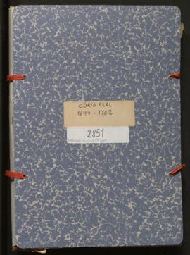 Llibre de Cúria Reial 1697-1702 (sig 2851)