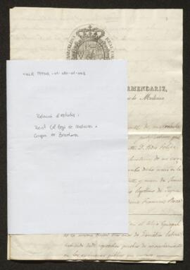 Relació d'estudis. Reial Col·legi de Medicina i Cirugia de Barcelona. (1832-1864) (sig: 243/1-01)