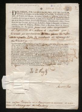 Provisió de Carles III 1762 (sig 16)