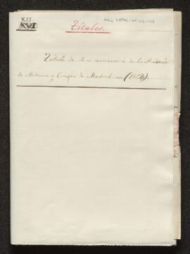 XII. Acadèmia de Medicina i Cirurgia de Madrid (sig: 281/12)