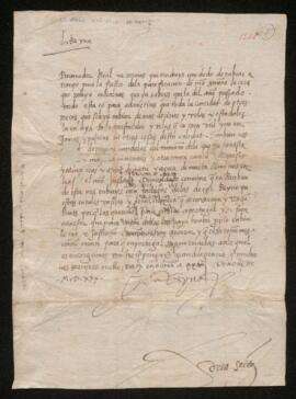 Carta d'Isabel de Portugal al procurador reial de Mallorca 1530 (sig 5)