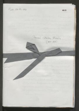 Provisió de càtedres de Filosofia (1806-1828)