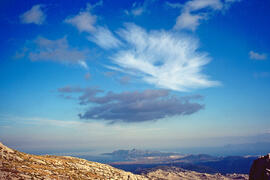 Serra de Tramuntana. Vistes de la península d'Alcúdia, la badia d'Alcúdia i la serra d'Arta