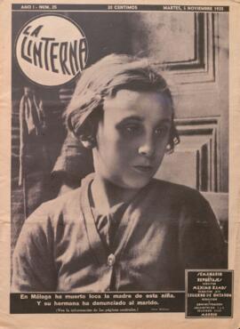 La Linterna. Semanario de reportajes, nº25. 5 noviembre 1935