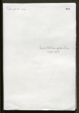 Provisió de la càtedra d'Escriptura (1803-1808)