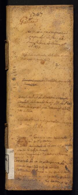 Llibre de talla general 1747