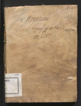 Llibre d'albarans del clavari 1781 - 1782