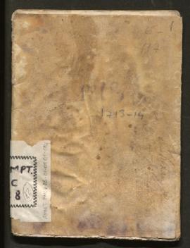 Llibre d'albarans del clavari 1713 - 1714