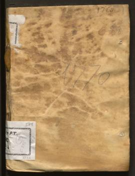 Llibre d'albarans del clavari 1769 - 1772