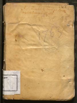 Llibre d'albarans del clavari 1762 - 1763