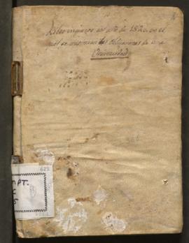 Llibre d'albarans del clavari 1820