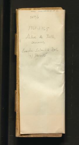 Llibre de talles comunes. Clavari: Sebastià Dols Rosselló  1767-1768 (SIG 569/7)